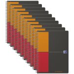 Oxford lot de 10 cahiers  activebook  b5 quadrill 80 feuilles 90g