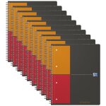 Oxford lot de 10 cahiers activebook spiral a4 + 160 p 90g petits carreaux