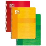 Oxford lot de 12 cahiers a spirale, 240 x 320 mm, quadrill 5x5, 100 pages, 90g / m