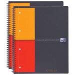 Oxford lot de 2 cahiers activebook a5 + quadrill� 5x5 80f 90g polypro + intercalaire