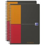 Oxford lot de 2 cahiers  activebook  b5 quadrill 80 feuilles 90g