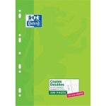 Oxford 200 copies doubles perforees - petits carreaux - 29. 7 cm x 21 cm x 0. 9 cm