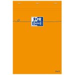 Oxford lot de 3 bloc - notes orange 85 x 120 mm quadrill 80 feuilles optik paper 80g