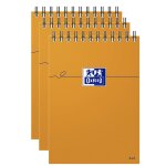 Oxford lot de 3 blocs orange oxford integral 105x148 160p optik p. q5 / 5