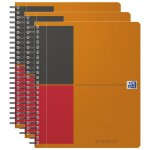 Oxford lot de 3 cahiers activebook spiral� polypro a5 + 160 pages 90g lign�es