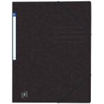 Oxford lot de 3 chemises a elastique top file + , a4, noir