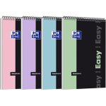 Oxford lot de 4 bloc - notes etudiants easynotes pastel, a4 + seyes coloris al�atoires