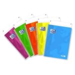 Oxford 400139392 bloc - notes a4 120 feuilles couleurs assorties