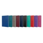 Oxford 400154868 bloc - notes a5 80 feuilles bleu, noir, gris, bourgogne, rouge, fuchsia, violet, turquoise ...