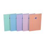 Oxford lot de 5 bloc - notes smart a4 quadrill assortis pastel