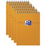 Oxford lot de 5 blocs orange oxford integral 105x148 160p optik p. q5 / 5