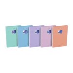 Oxford lot de 5 blocs smart agraf� 74x105 160p petits carreaux coloris al�atoires