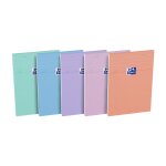 Oxford lot de 5 blocs smart pastel 148x210 160p petits carreaux coloris al�atoires