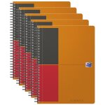 Oxford lot de 5 cahiers activebook b5 lign� 6mm 160 pages couverture polypro