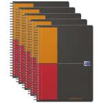 Oxford lot de 5 cahiers  activebook  b5 quadrill� 80 feuilles 90g