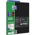 Oxford lot de 5 cahiers activebook pp intercalaire 160 pages 90g a4 + lign coloris alatoire