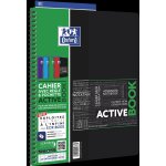 Oxford lot de 5 cahiers polypro activebook + intercalaire 160 p 90g 240x297 mm seyes