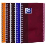 Oxford lot de 5 carnets r�pertoire spirale 110x170mm quadrill� 100 pages 90g coloris al�atoire