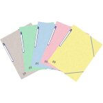 Oxford lot de 5 chemises a elastique top file + a4 - pastel