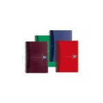 Oxford lot de 5 rpertoires spirale 14, 8x21cm 180p lign 7mm couv. souple alatoire