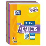 Oxford lot de 7 cahiers openflex - a4 - 24x32cm - 96p