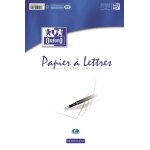 Oxford bloc de correspondance, format a4, blanc, uni