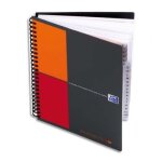 Oxford cahier adressbook spirales 144 pages 80g r�glure bi - colore 17 x 21cm couverture polypropylene ...