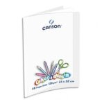 Oxford cahier de dessin c9 120g, 24x32, 48 pages unies, couverture polypro incolore
