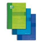Oxford cahier essential spiralé 180 pages seyès 24 x 32 cm. couverture carte assortis Oxford cahier essential spiralé 180 pages seyès 24 x 32 cm. couverture carte assortis