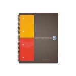 Oxford cahier notebook couverture polypropyl�ne gris spirales 160 pages perfor�es 80g 5x5 21 x 31, 8 ...