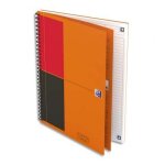 Oxford cahier notebook in connect spirale couverture rigide 160 pages micro - perfores ligne 17, 6 ...