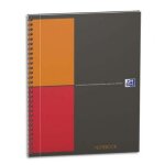 Oxford cahier notebook in connect spirale couverture rigide 160 pages micro - perfor�es. r�glure 5x5. ...