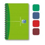 Oxford carnet spirale couverture souple format 9 x 14 cm 100 pages r�glure 5x5 assortis