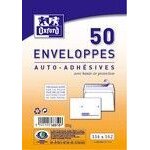 Oxford enveloppes pr�cas�es, dl, blanche, 110 x 220 mm