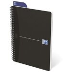 Oxford r�f n002988 office lot de 5 cahier couverture polypropyl�ne reliure int�grale 90 g / m lign� 180 ...