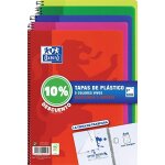 Pack 4 + 1 cahier spirale classique we folio 80 feuilles 4x4 avec marge couleurs vives oxford