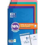 Pack 4 + 1 classic we folio cahier spirale 80 feuilles 4x4 avec marge couleur tendance oxford 400122766 ...