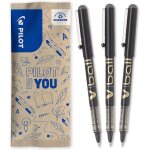 Pack of 3 v - ball 07 - liquid ink rollerball pens - medium tapered tip for smooth and accurate writing ...