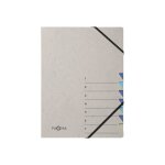 Pagna easy gray trieur 7 compartiments 7 positions a4 a onglets bleu