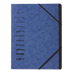 Pagna trieur  sorting file  7 compartiments + elastiques bleu