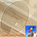 Palette de peinture acrylique transparente, gouache, pour m�lange de peinture d'artiste, facile a nettoyer ...