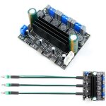 Panneau d'amplificateur de caisson de basses hifi num�rique 2. 1, carte d'amplification audio 100w sortie ...