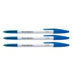 Paper mate lot de 12 stylos a bille 045 pointe fine bleu