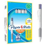 Paper:mate lot de 12 stylos bille rtractable 4 couleurs inkjoy quatro standard : noir, bleu, rouge, ...