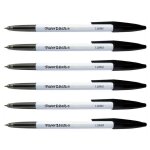 Paper:mate lot de 6 stylos a bille 045 pointe fine noir