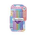 Paper mate lot de 6 stylos feutre flair candy pop - pointe moyenne - assortiment de couleurs