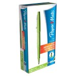 Paper mate pack de 12 stylo feutre nylon - flair original - 1 mm - ecriture moyenne vert pomme