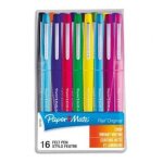 Papermate pochette de 16 stylos feutre nylon flair coloris assortis Papermate pochette de 16 stylos feutre nylon flair coloris assortis
