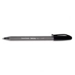 Papermate stylo bille a capuchon, pointe moyenne, corps triangulaire plastique couleur, encre ulv noire ...