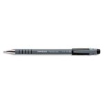 Papermate stylo a bille pointe moyenne encre noire corps caoutchouc a capuchon flexgrip